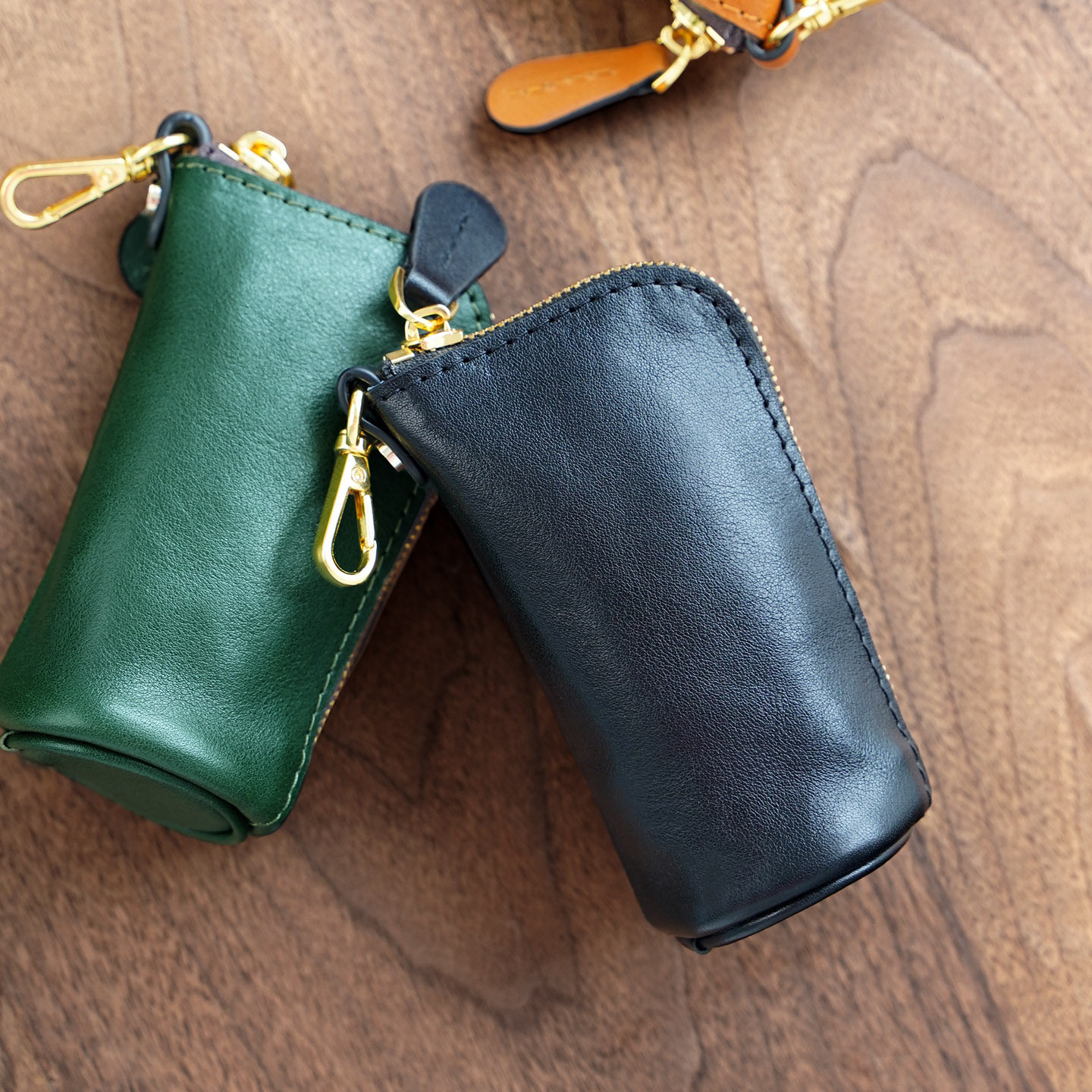 牧石手工定制时尚真皮牛皮男士出行女创意大容量功能车收纳钥匙包