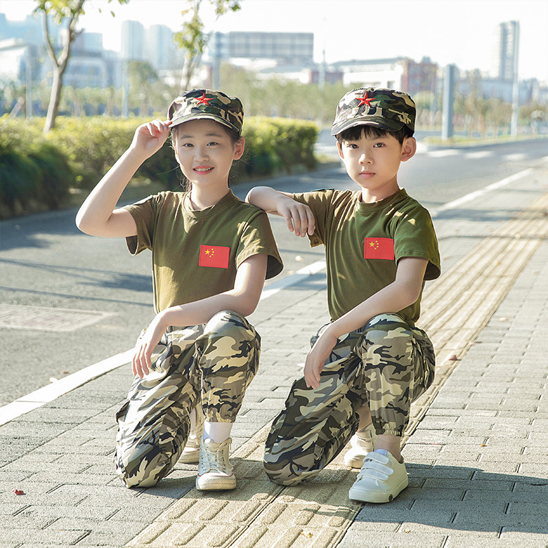 男童特种兵长短袖军训演出服