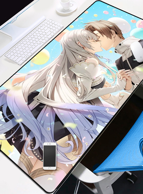 KANADE鼠标垫奏伊织美纪美少女谷子周边动漫二次元电竞定制键盘垫