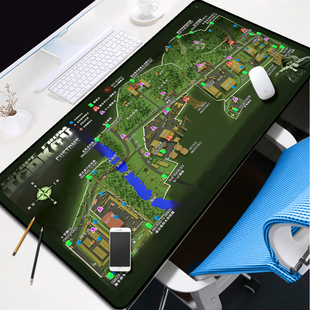 逃离塔科夫鼠标垫超大Escape from Tarkov游戏地图周边键盘滑鼠垫