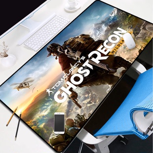幽灵行动荒野鼠标垫汤姆克兰西之幽灵行动狂野之地游戏周边键盘垫