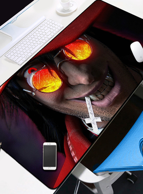 Hellsing皇家国教骑士团鼠标垫厄夜怪客地狱之歌阿卡多周边键盘垫