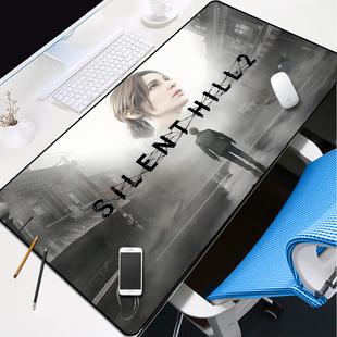 Silent Hill寂静岭2鼠标垫男女生电竞游戏周边笔记本办公键盘桌垫