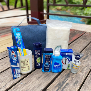 可印LOGO洗漱包旅行装 小瓶洗发水沐浴露礼品会议定制 便携洗漱套装