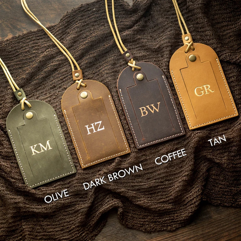 旅行箱行李牌个性化定制复古皮