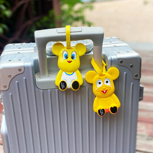 暴力熊行李牌个性 搞怪登机牌吊牌行李箱挂件牌旅行托运标识牌 时尚