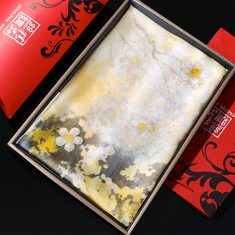 品牌正品杭州丝绸中秋节丝巾礼盒送长辈老外伴手礼夏季薄款2025新
