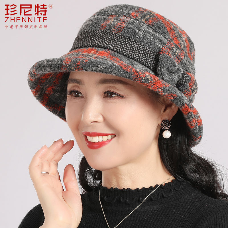 秋冬款羊毛女士礼帽时尚百搭帽子女韩版潮秋季毛呢渔夫帽洋气盆帽
