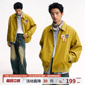 江南先生NewJNXS厚实bomber魔术贴飞行夹克休闲宽松工装 外套男女