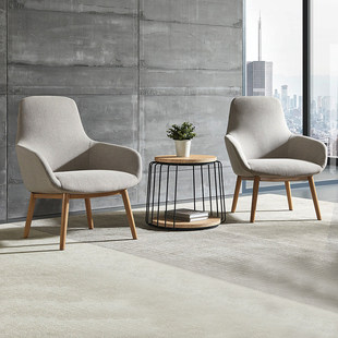 休闲单人沙发椅现代简约办公接待洽谈区靠背椅公共休闲区沙发椅子