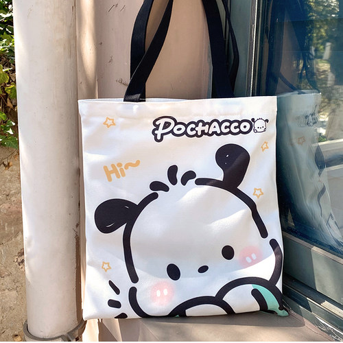 高颜值帆布袋单肩包手提学生学习