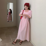 法式度假风甜美连衣裙女2025夏季新款温柔减龄独特漂亮显瘦长裙子，女装连衣裙，2D084