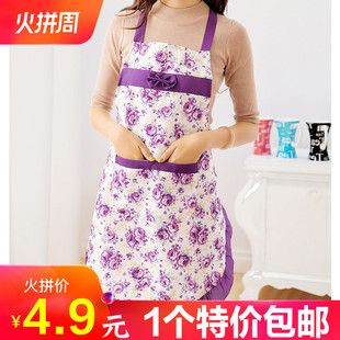 圍裙家用防臟防污罩衣可擦手女時尚 工作服男 廚房做飯圍腰大人長袖