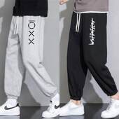 子加肥男大码 卫裤 裤 春夏季 束脚休闲宽松潮牌运动捡漏 加大男款