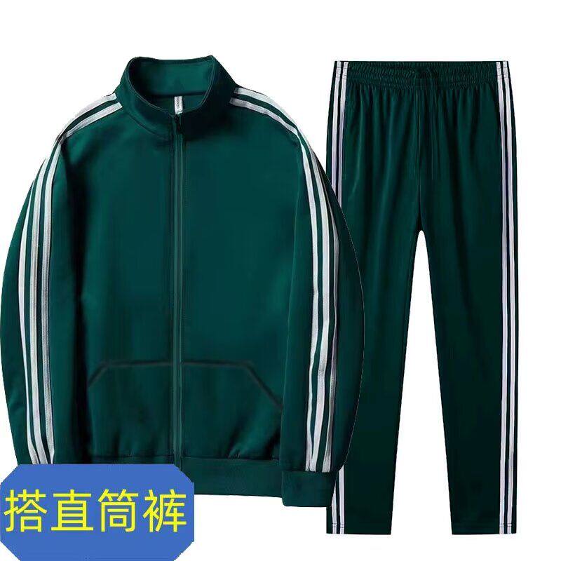 三条套装薄运动服整套跑步男士户外春秋杠休闲卫衣卫裤两件套外套