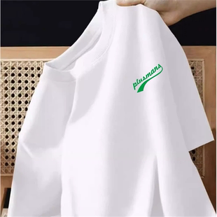 标高纯棉宽松剪短袖 ins品质外贸T恤美式 款 大码 情侣痞帅 男女装