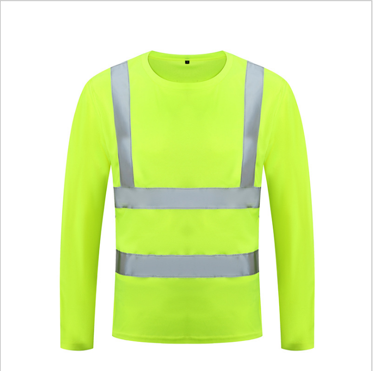反光T恤男女道路交通安全服工地建筑长袖短袖工装工作骑行广告服