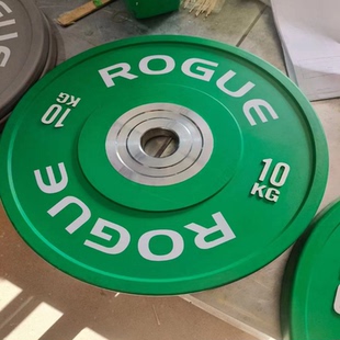 rogue竞技杠铃片商用Crossfit体能训练举重杠铃片彩色橡胶组合片