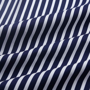 时尚手工diy布料面料 蓝白条纹 棉  服装面料  半米价 现货