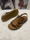 新款 凉拖鞋 男凉鞋 爸爸皮凉鞋 子 真皮软底休闲户外沙滩男鞋 2025夏季