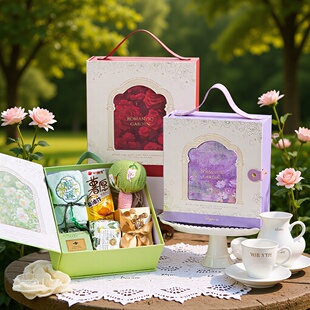 高级感伴手礼盒手提喜糖盒空盒结婚订婚生日满月礼物包装盒子大号