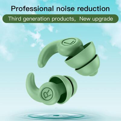 Noise-cancelling and sound-isolating silicone earplugs 耳塞