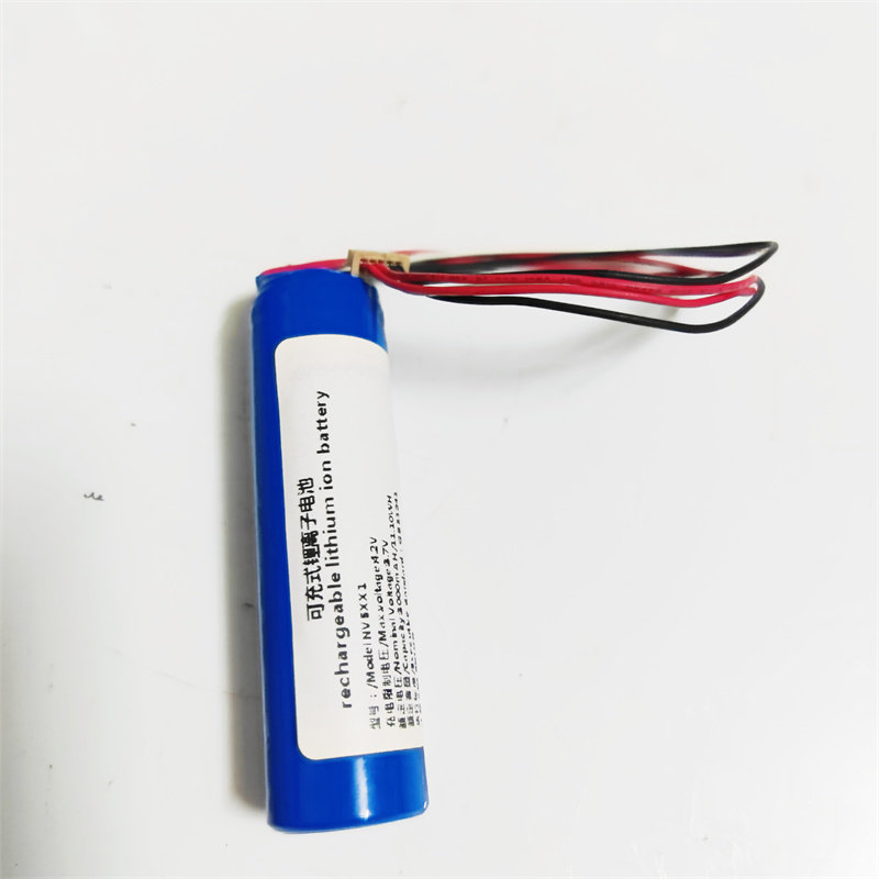 小度电池3.7v18650锂电池5线3000mah扩音器智能语音响收音机