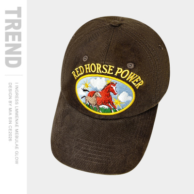 韩国潮牌openyy限定小马棒球帽子