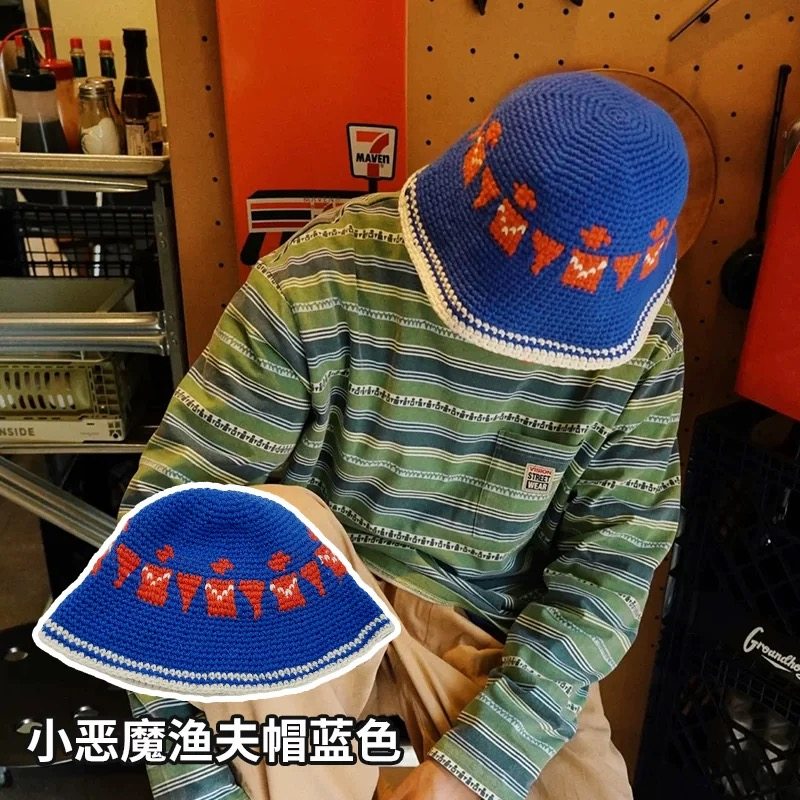 韩国设计师款小恶魔渔夫帽