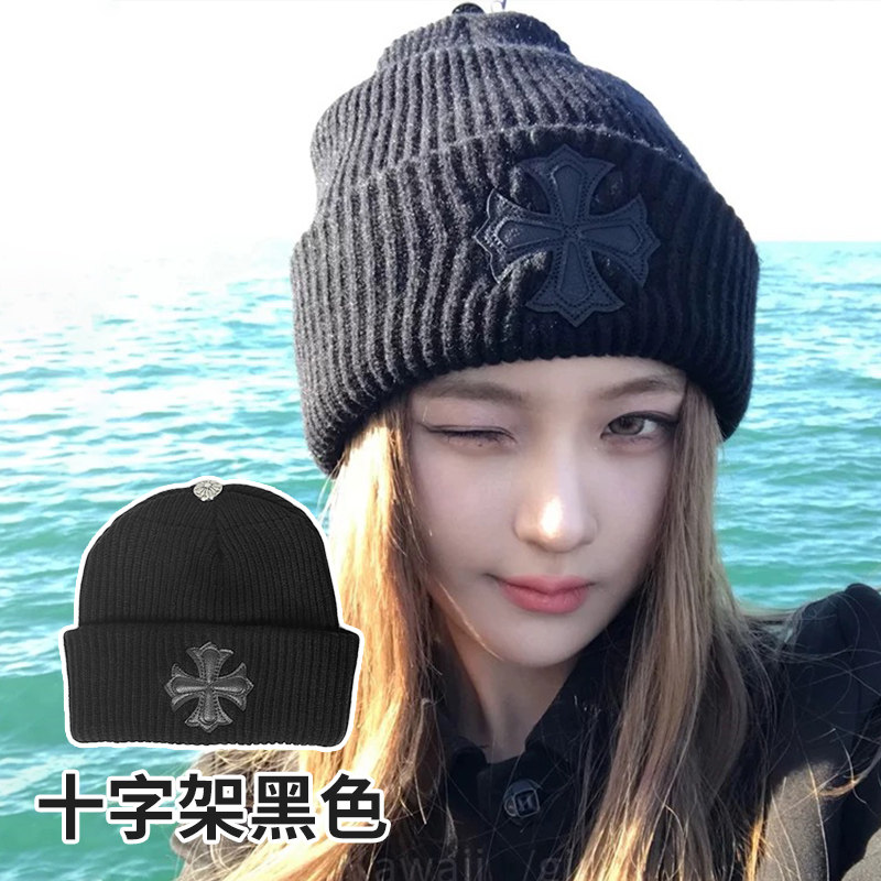 潮牌韩版十字架秋冬冷帽