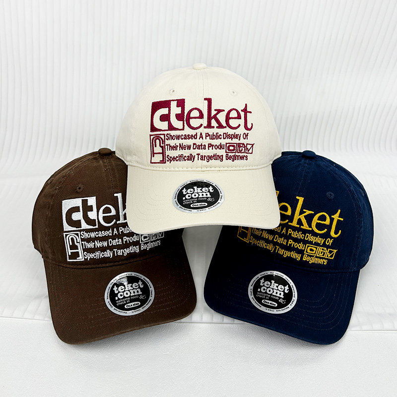 美式复古刺绣字母显脸小棒球帽潮