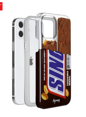 【清仓优惠】PAPERWORKS原创S牌巧克力图案适用苹果iPhone12proMax手机壳