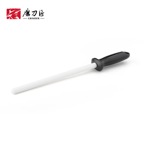 磨刀匠陶瓷磨刀棒 10寸厨师专用磨刀棍商用杀猪专业手持磨刀神器