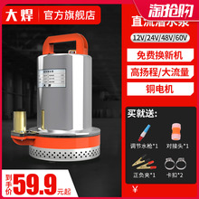 直流潜水泵12V48V抽水泵24V60V小型农用抽水机电瓶电动车高扬程压