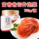 富爸爸韩式 泡菜瓶装 切件辣白菜泡菜750g酸辣爽口下饭小菜