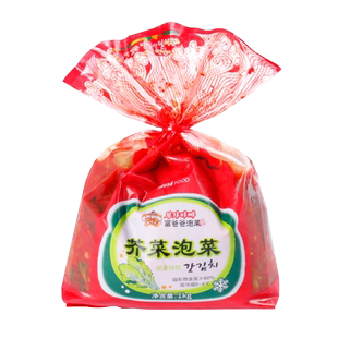 富爸爸韩式传统芥菜泡菜1kg装  脆爽下饭菜小菜