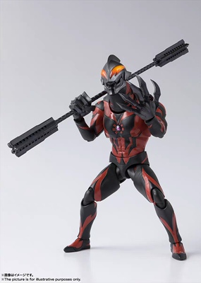 儿童模型 手办 SHF 赛罗贝利亚奥特曼 贝老黑普通形态多关节可动
