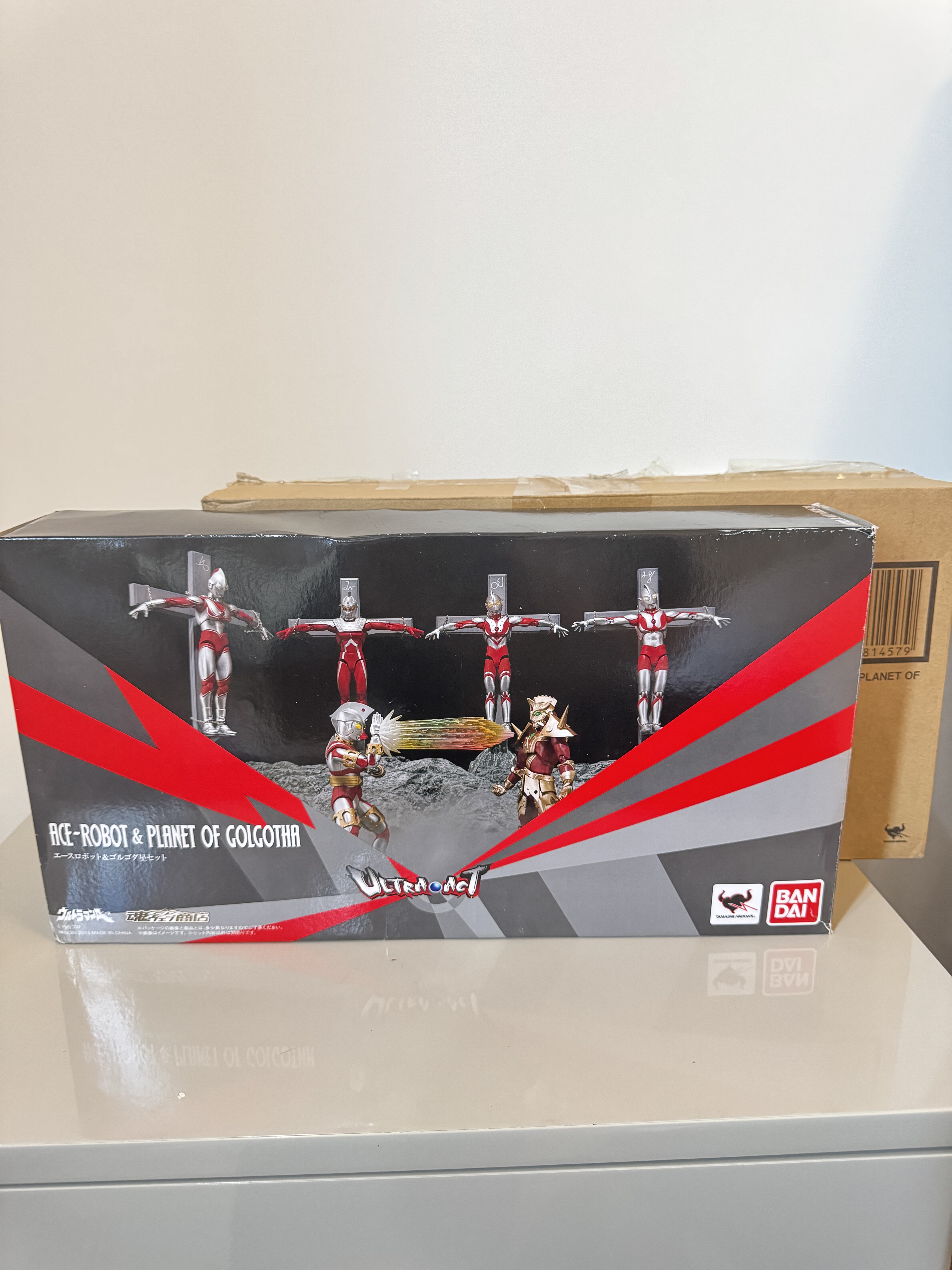 万代 日版 ULTRA-ACT 机械艾斯 ACE 墓地套 艾斯 十字架 儿童礼物