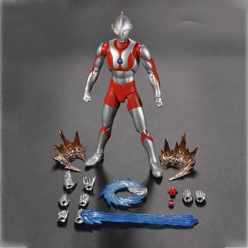 万代模型 模型 初代奥特曼act 多关节可动 17cm 全新带盒带配件