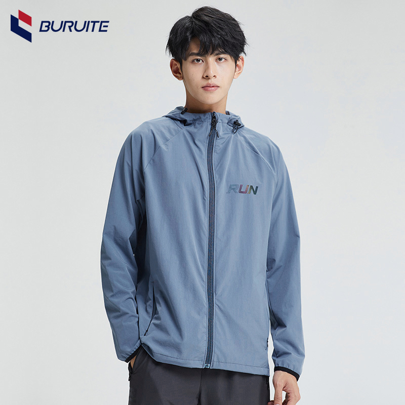 运动外套男跑步健身宽松连帽