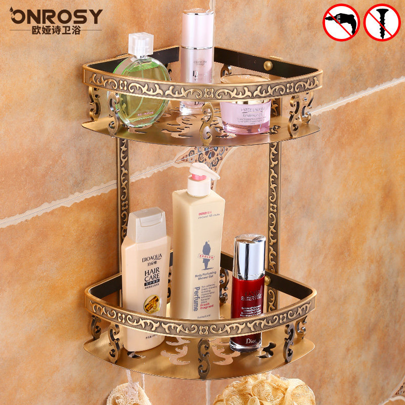 免打孔三角篮浴室淋浴房欧式仿古卫生间转角厕所壁挂收纳置物架,家庭/个人清洁工具,浴室角架/置物架,淘宝优惠券,粉丝福利购,淘宝优惠卷