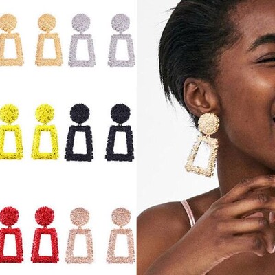 Big Earrings For Women Jewelry Female Geometric Earings