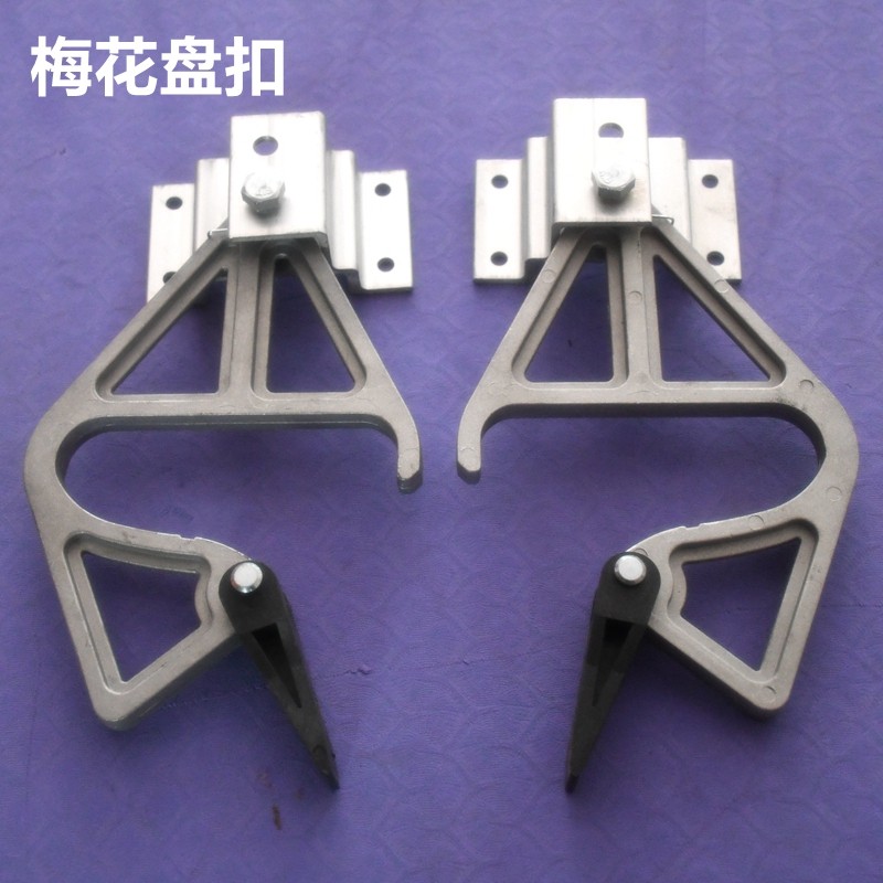 伸缩梯子配件铝合金人字升降梯导牙梅花盘扣拉绳挂钩滑轮活动梯脚