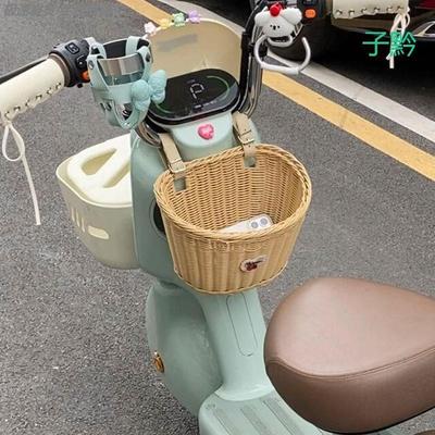 儿童自行车车筐前置款编筐电瓶车