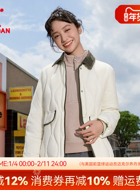 乔丹商场同款轻薄羽绒服女冬季新款官方旗舰店正品外套LGM2254473