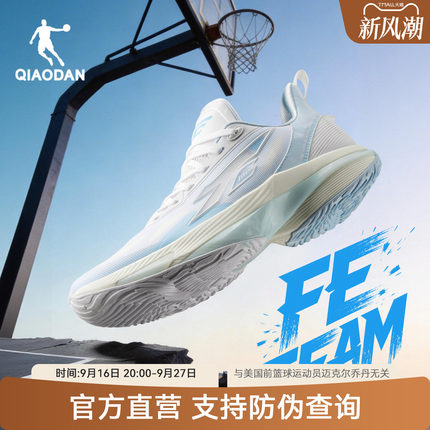 FEteam丨乔丹减震篮球鞋男秋季透气青少年网面轻便支撑学生运动鞋