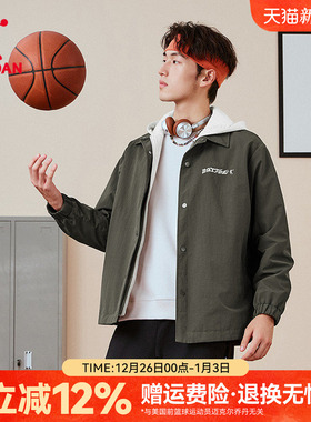 乔丹商场同款假两件加厚外套男新款宽松时尚百搭学生DAFD3261061B
