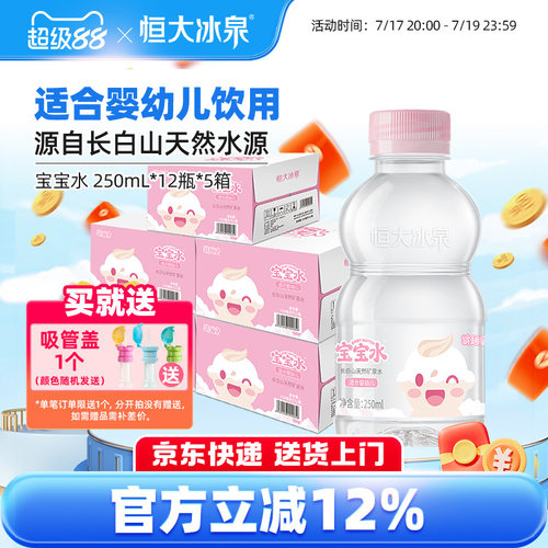 恒大冰泉矿泉水适合婴幼儿长白山