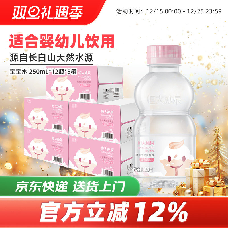 恒大冰泉矿泉水适合婴幼儿长白山