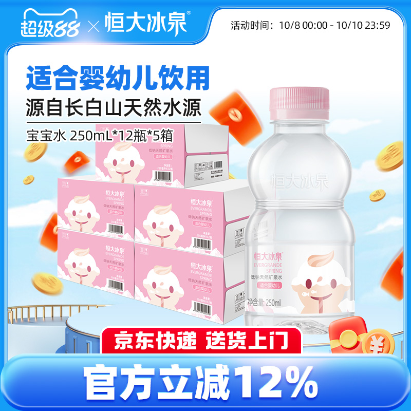 恒大冰泉矿泉水适合婴幼儿长白山